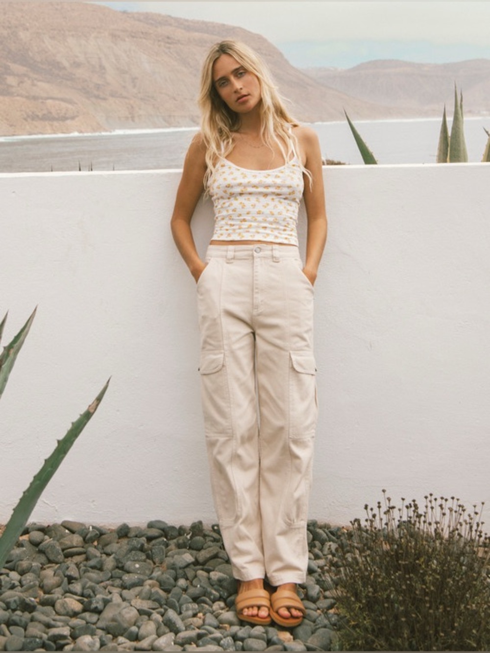 Billabong Wall to Wall Cargo Pant Antique White